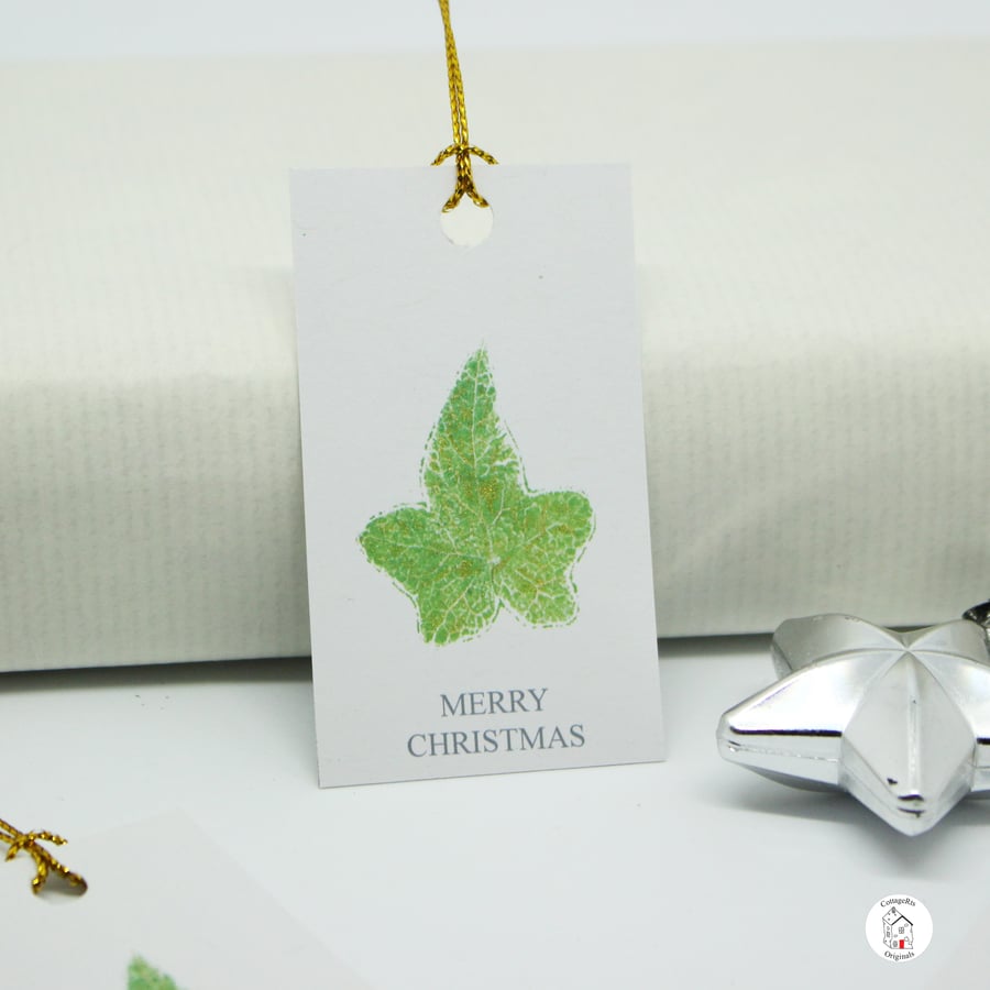 Botanical Ivy Christmas Tags Pack of 6