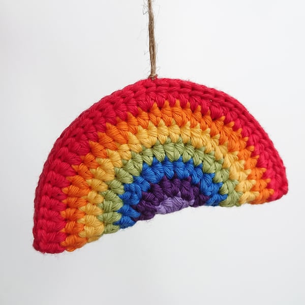 Rainbow Crochet Hanging Decoration