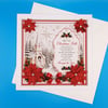 Large Christmas Card, Handmade, Parents, Wife, Husband, Brother, Son,Daughter 