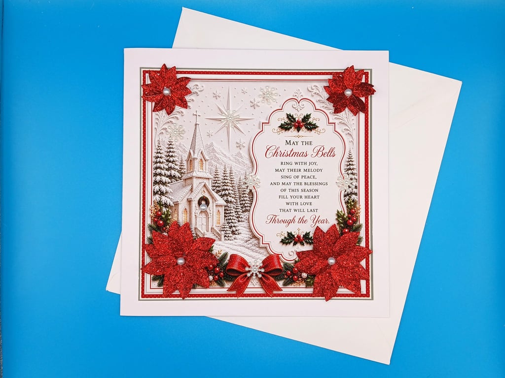 Large Christmas Card, Handmade, Parents, Wife, Husband, Brother, Son,Daughter 