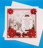 Large Christmas Card, Handmade, Parents, Wife, Husband, Brother, Son,Daughter 