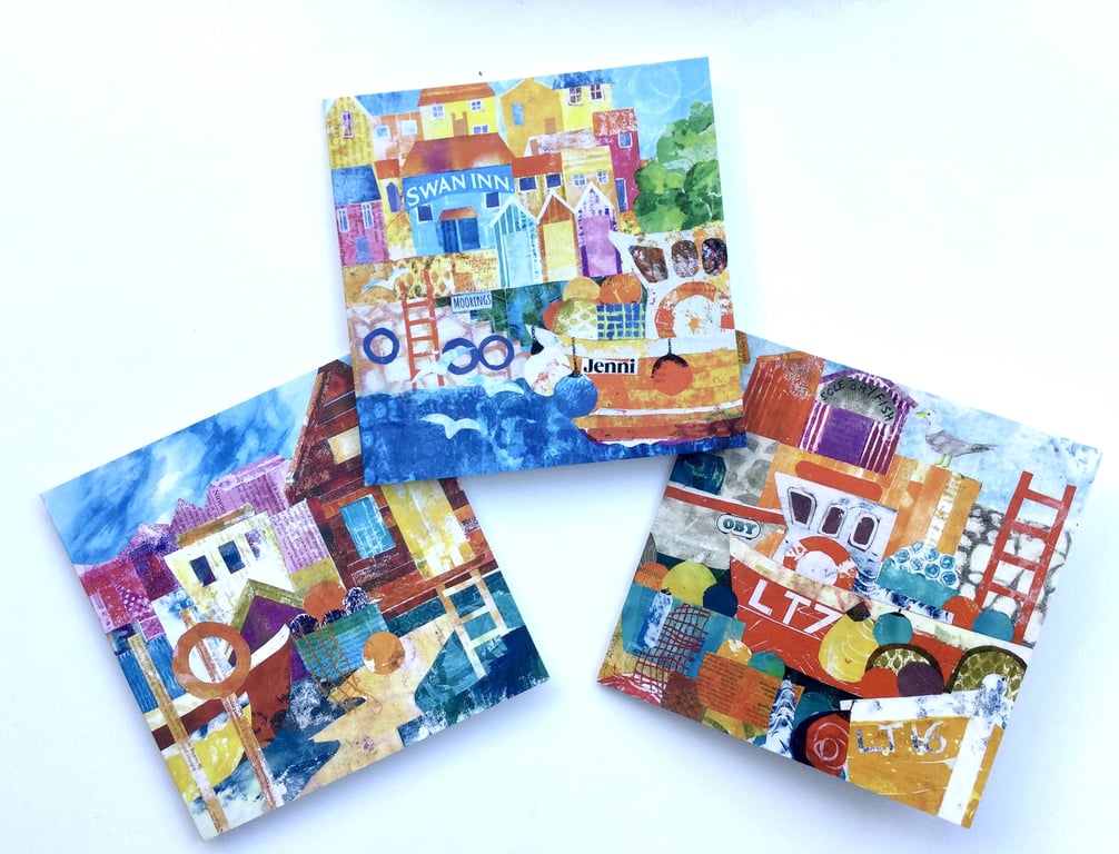 Harbour Collection of 3 High Quality Greetings Cards
