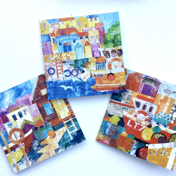 Harbour Collection of 3 High Quality Greetings Cards