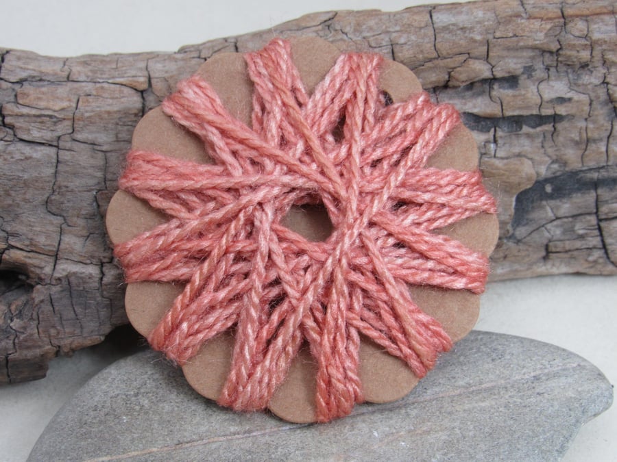 10m Natural Madder Dye Thick Tussah Silk Embroidery Thread