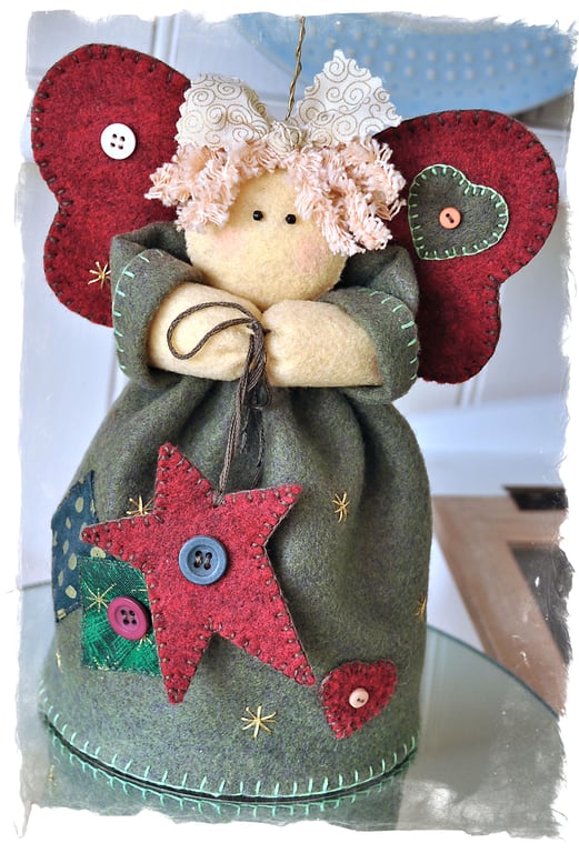 PDF - Angelica Tree Top Angel Pattern - Christmas Decoration