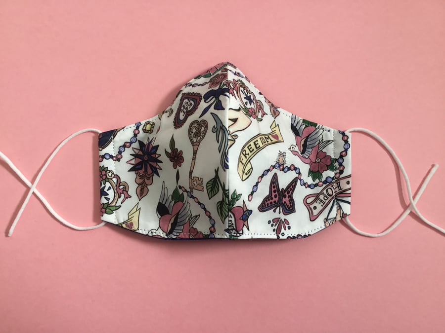 Liberty Face Covering Mask with Removable Nose Wire 