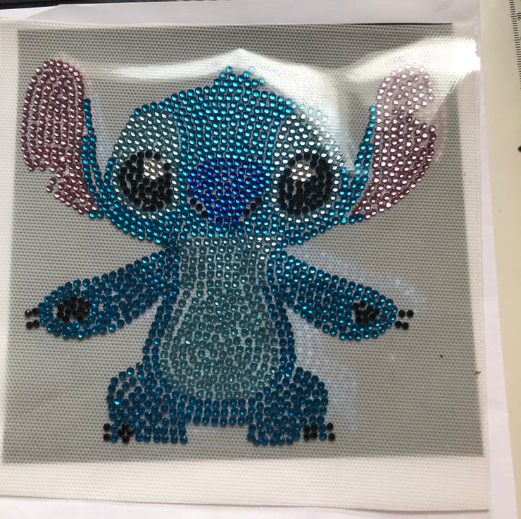 Disney stitch hotfix rhinestone transfer - Folksy