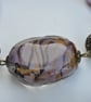 Purple Fizz Pearl, Filigree & Glass Bead Bracelet - Image 3