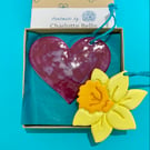 Daffodil and Heart Decorations 