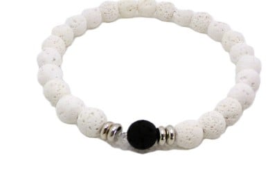  White Lava Rock Bracelet