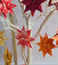 Two Origami Christmas Stars: Hanging Decorations (Pink and Orange) - Image 3