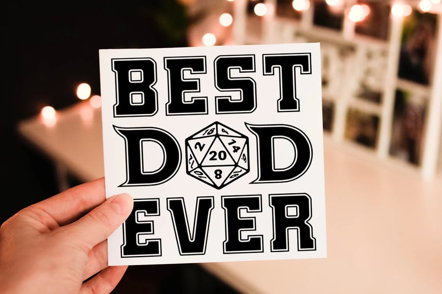 Dungeons and Dragons Dad Birthday Card, Card for Dad, Dad Birthday Card