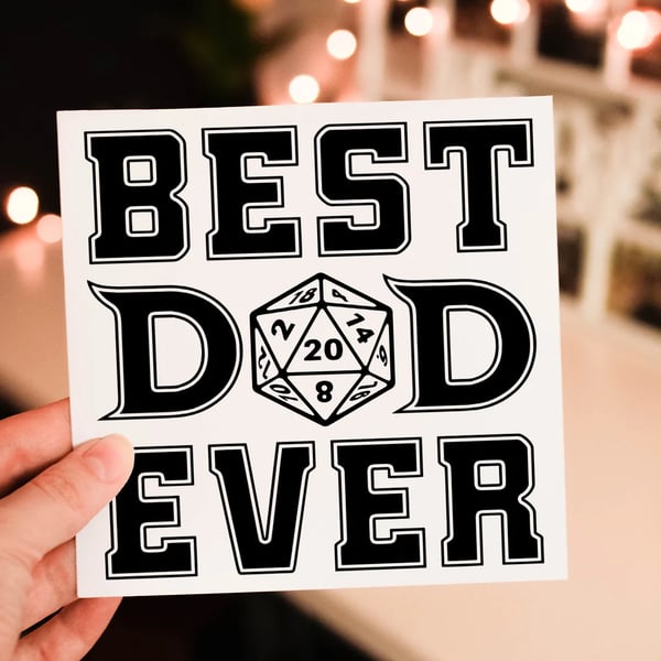 Dungeons and Dragons Dad Birthday Card, Card for Dad, Dad Birthday Card