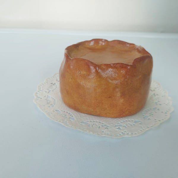 Faux Fake Bake Meat Pie Medium Pork Pie Props Display Home Decor