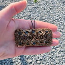 Chocolate biscuits bead embroidery decoration 