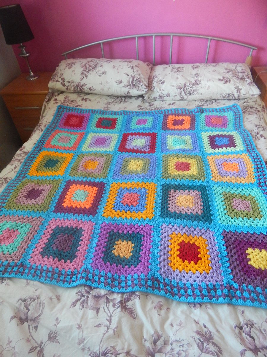 Camper Van Cosy Hand Crochet Blanket