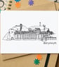 Aberystwyth Skyline Greetings Card - Image 1