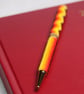 Beadwork Pen in Red, Yellow and Gold - Image 2