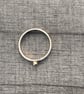 Gold Button Silver Ring  - Image 2