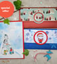 Christmas Gift Wallet and Card Set - cards gift wallets, handmade, santa snowman - Image 8