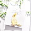 Hand-painted Bird Brooch