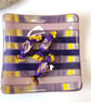 Swirled Purple Square Strip Cut Dish - Image 7