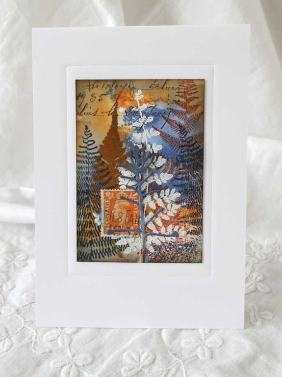 MIXED MEDIA  ART CARD FOR ANY OCCASION