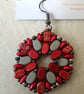 Hexagonal bead earrings (customisable) - Image 1