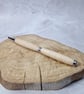 Hand Turned Wooden Twist Pen - Maple with Chrome Plating - Image 2