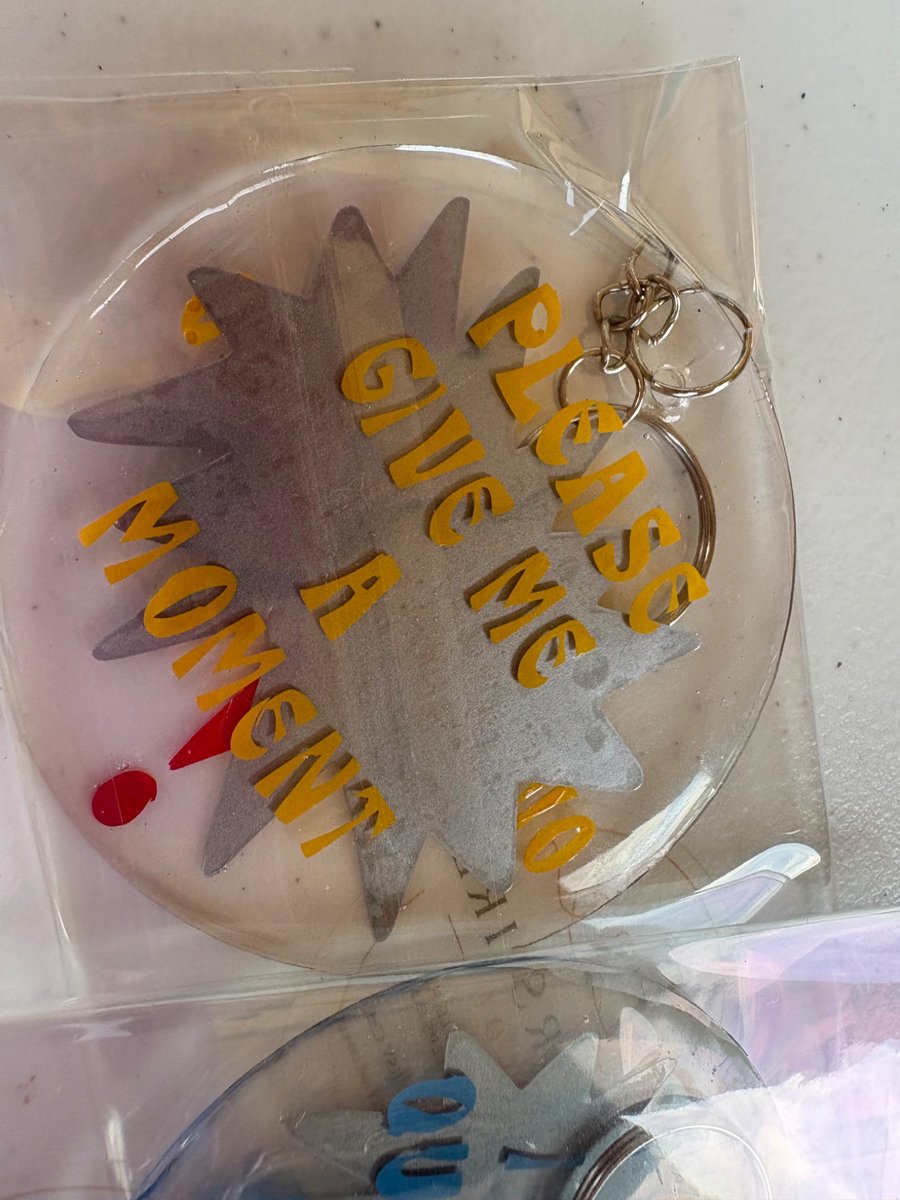 5cm Communication Aid Keyring Visual Support Keyring 