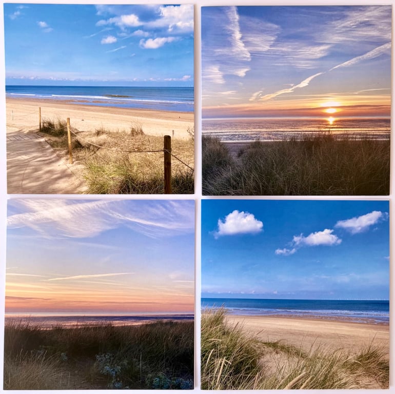 The Coastal Collection -  4 printed greetings cards with a coastal theme