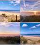 The Coastal Collection -  4 printed greetings cards with a coastal theme