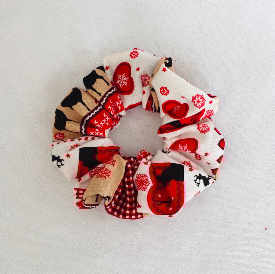 Christmas Scrunchy, Scrunchies, Hair Accessories, Gift Ideas.