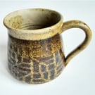 Mug Brown Glazed  - Hand Thrown Stoneware Ceramic Mug 