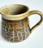 Mug Brown Glazed  - Hand Thrown Stoneware Ceramic Mug 