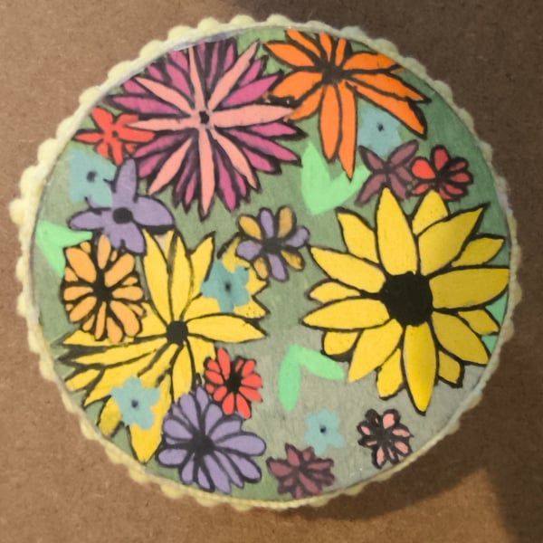 Shamanic flower rattle 