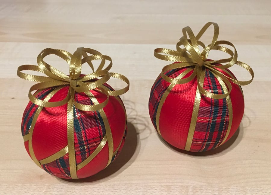 Handmade Christmas tree Baubles or Ornaments SALE 10% OFF