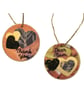 Thank You Mum Hanging Decoration Love Token Hearts Orange Candy Mini Reminder
