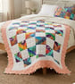 Hearts And Flower hand quilted and appliquéd  - Image 1