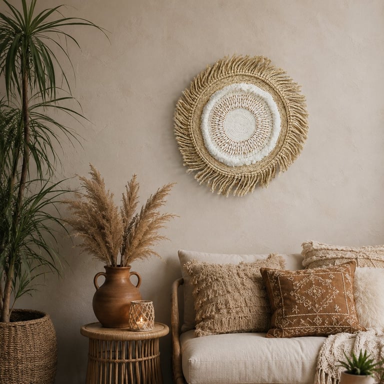Lesotho No. 2 – Handmade African Inspired Sisal Rope Wall Art Sculpture