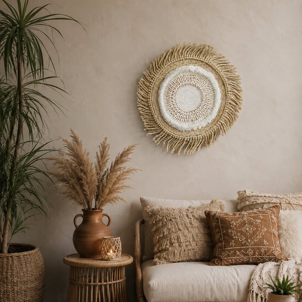 Lesotho No. 2 – Handmade African Inspired Sisal Rope Wall Art Sculpture
