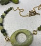 Jade beads & gold plate necklace - Image 3