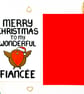Christmas Card for Fiancee Merry Christmas to my Wonderful Fiancée   - Image 6