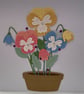 Pansy in a Plant Pot Handmade Die Cut Card - Image 4