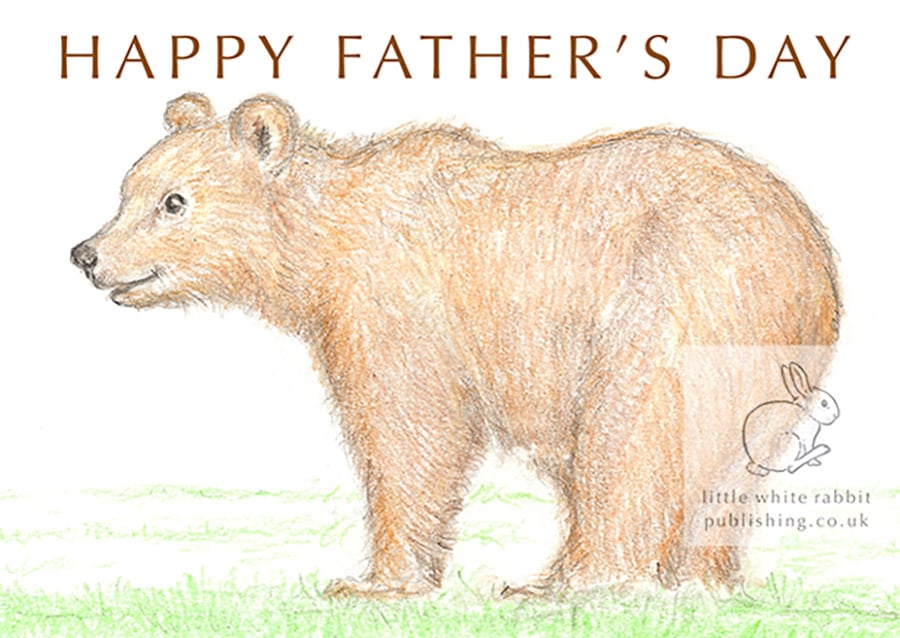 Billy the Brown Bear - Father's Day Card