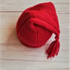 Wool Alpaca Pixie Hat - Santa Hat. Adult