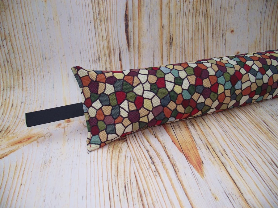 Tapestry Multi Coloured Fabric Draught Excluder 1.9kg heavyweight