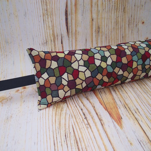 Tapestry Multi Coloured Fabric Draught Excluder 1.9kg heavyweight