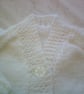 16 inch white V Neck Cardigan - Image 4