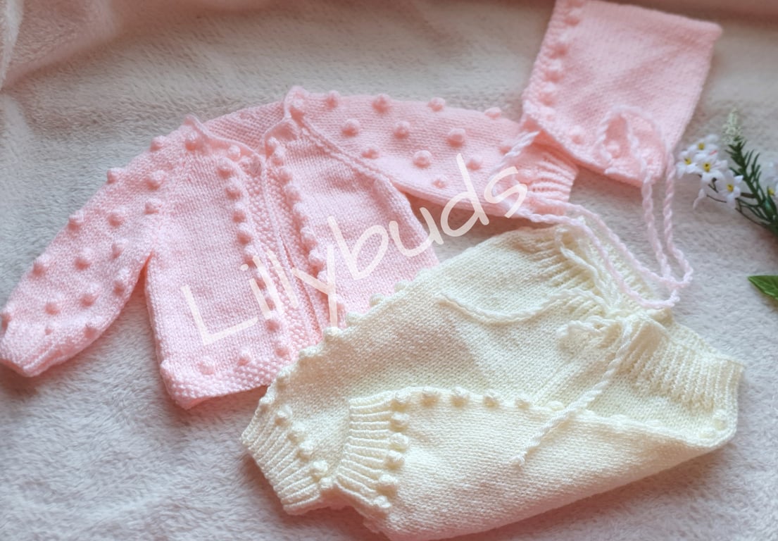 Knitting Pattern for Meliza baby suit 